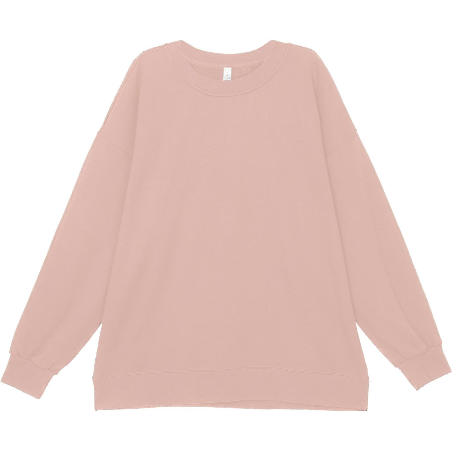 Shop (W) Lululemon Sudadera Mujer Casual Perfectamente Holgada Cuello Redondo Sólida LW3DUTS