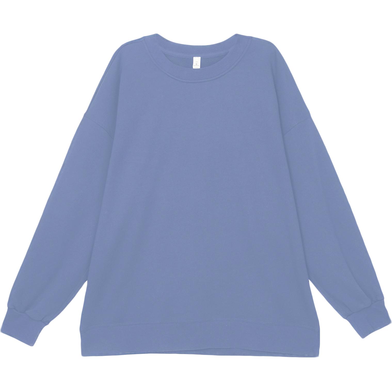 Details for (W) Lululemon Sudadera Mujer Casual Perfectamente Holgada Cuello Redondo Sólida LW3DUTS