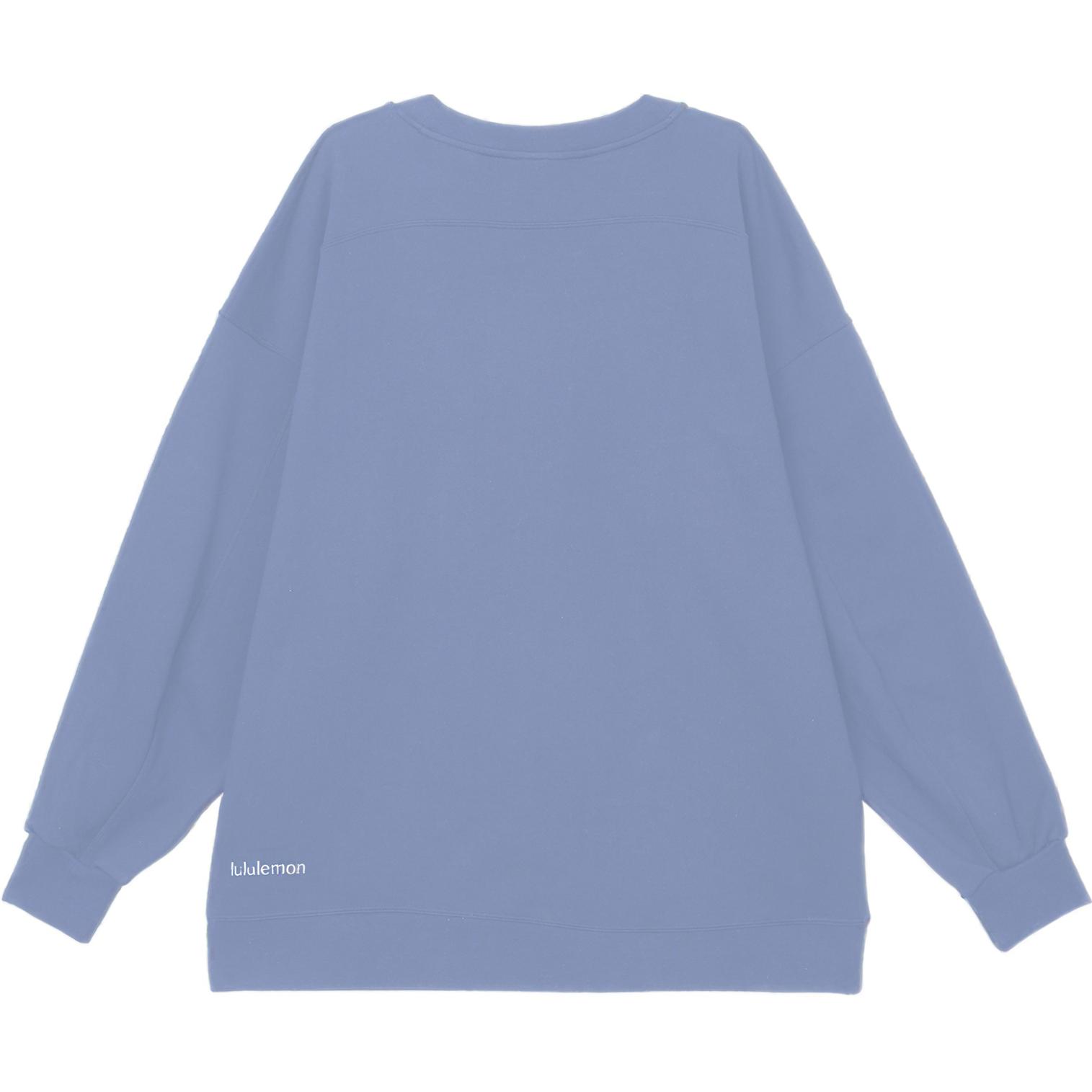 Sizing (W) Lululemon Sudadera Mujer Casual Perfectamente Holgada Cuello Redondo Sólida LW3DUTS