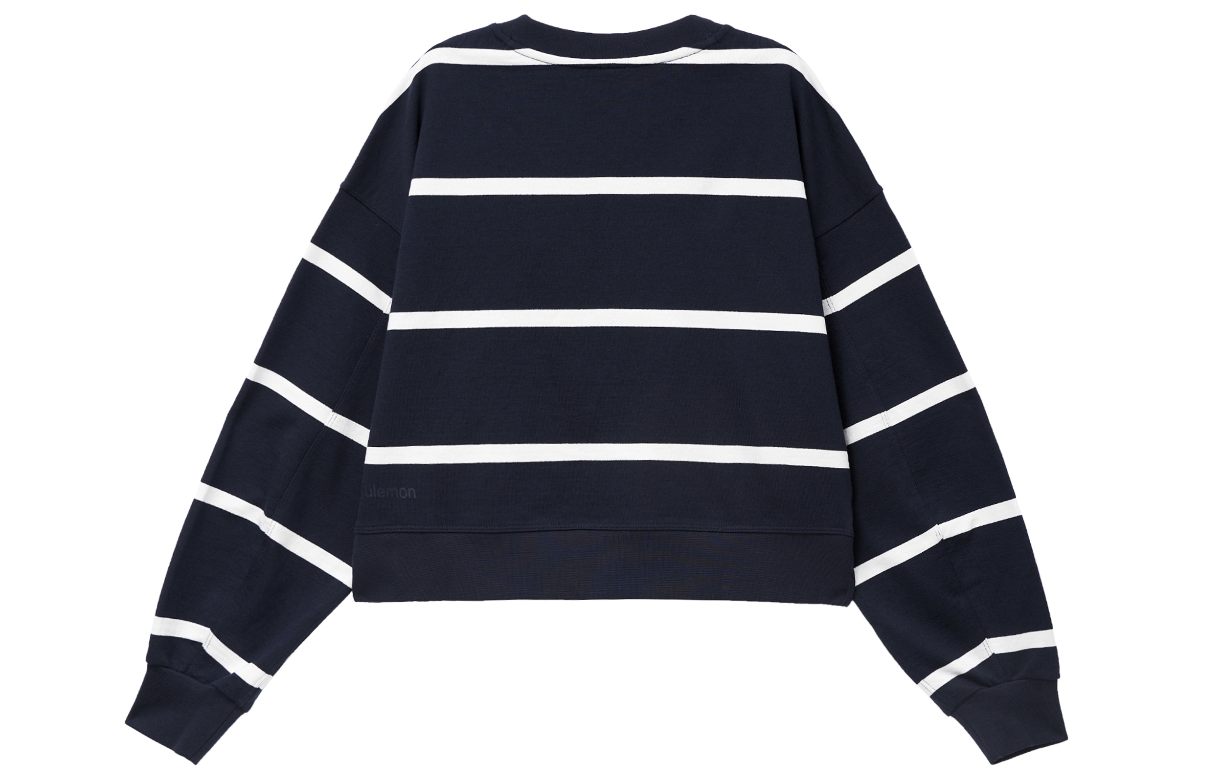 Lookbook (Women) Lululemon Perfectly Oversized Cropped Crew Striped Sweatshirt LW3GLBS