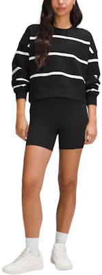 (Women) Lululemon Perfectly Oversized Cropped Crew Striped Sweatshirt LW3GLBS Cheap (Women) Lululemon Perfectly Oversized Cropped Crew Striped Sweatshirt LW3GLBS