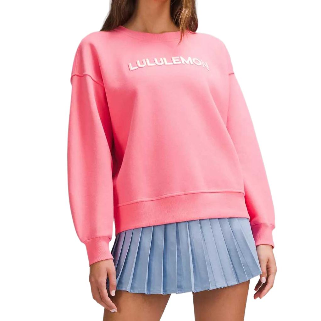 Shop (W) Lululemon寬鬆羊羔絨印花衛衣 - 舒適時尚款 LW3IL7S