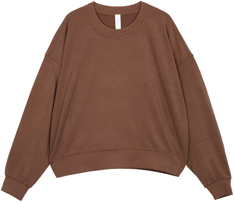 (W) Lululemon 寬鬆羅紋圓領長袖衛衣 女款 LW3GLAS Buy (W) Lululemon 寬鬆羅紋圓領長袖衛衣 女款 LW3GLAS