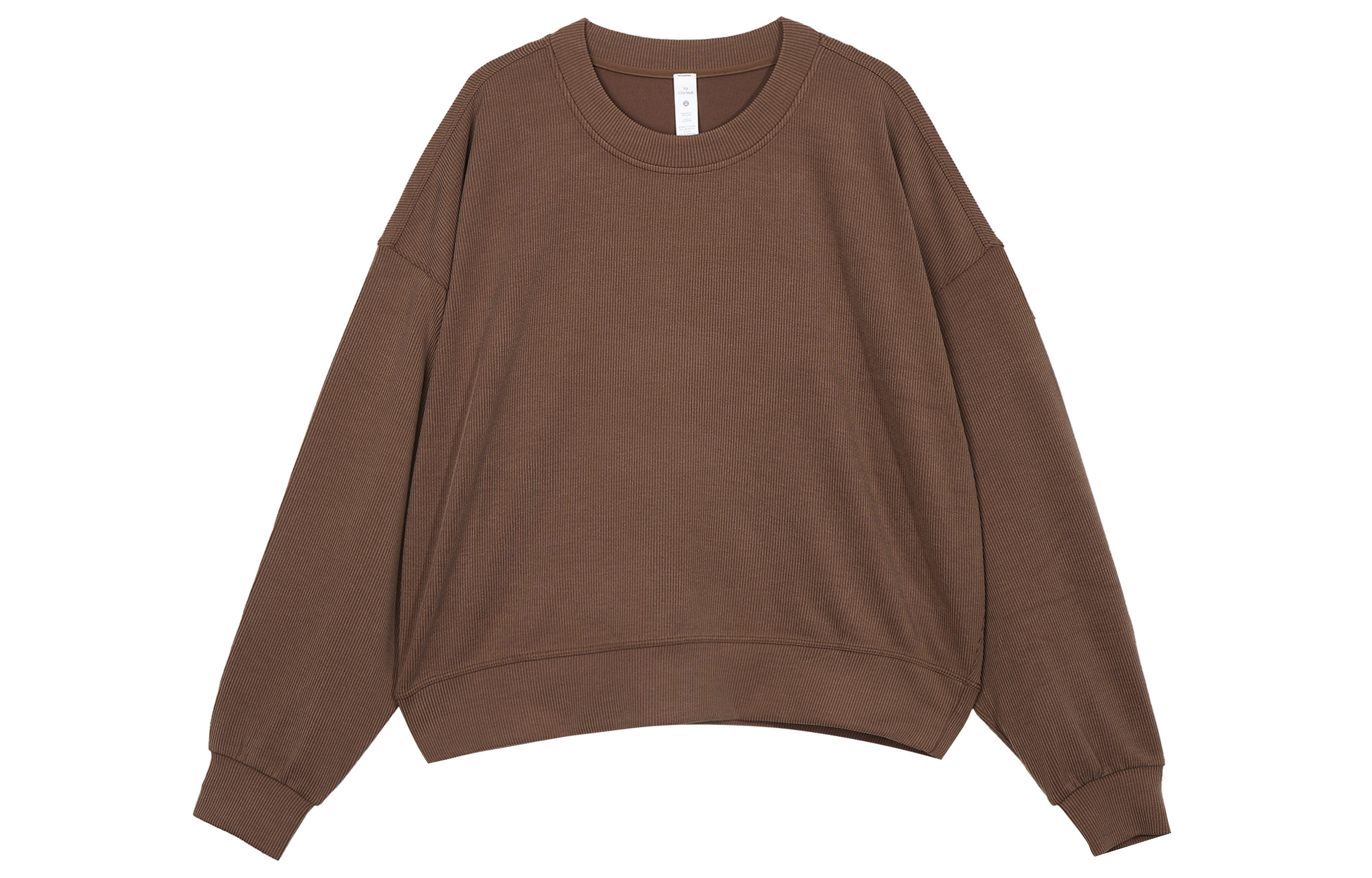 Order (W) Lululemon 寬鬆羅紋圓領長袖衛衣 女款 LW3GLAS