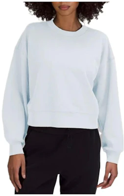 (W) Lululemon 寬鬆羅紋圓領長袖衛衣 女款 LW3GLAS Shop (W) Lululemon 寬鬆羅紋圓領長袖衛衣 女款 LW3GLAS