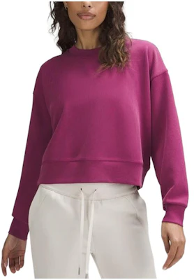 (W) Lululemon 寬鬆羅紋圓領長袖衛衣 女款 LW3GLAS Purchase (W) Lululemon 寬鬆羅紋圓領長袖衛衣 女款 LW3GLAS