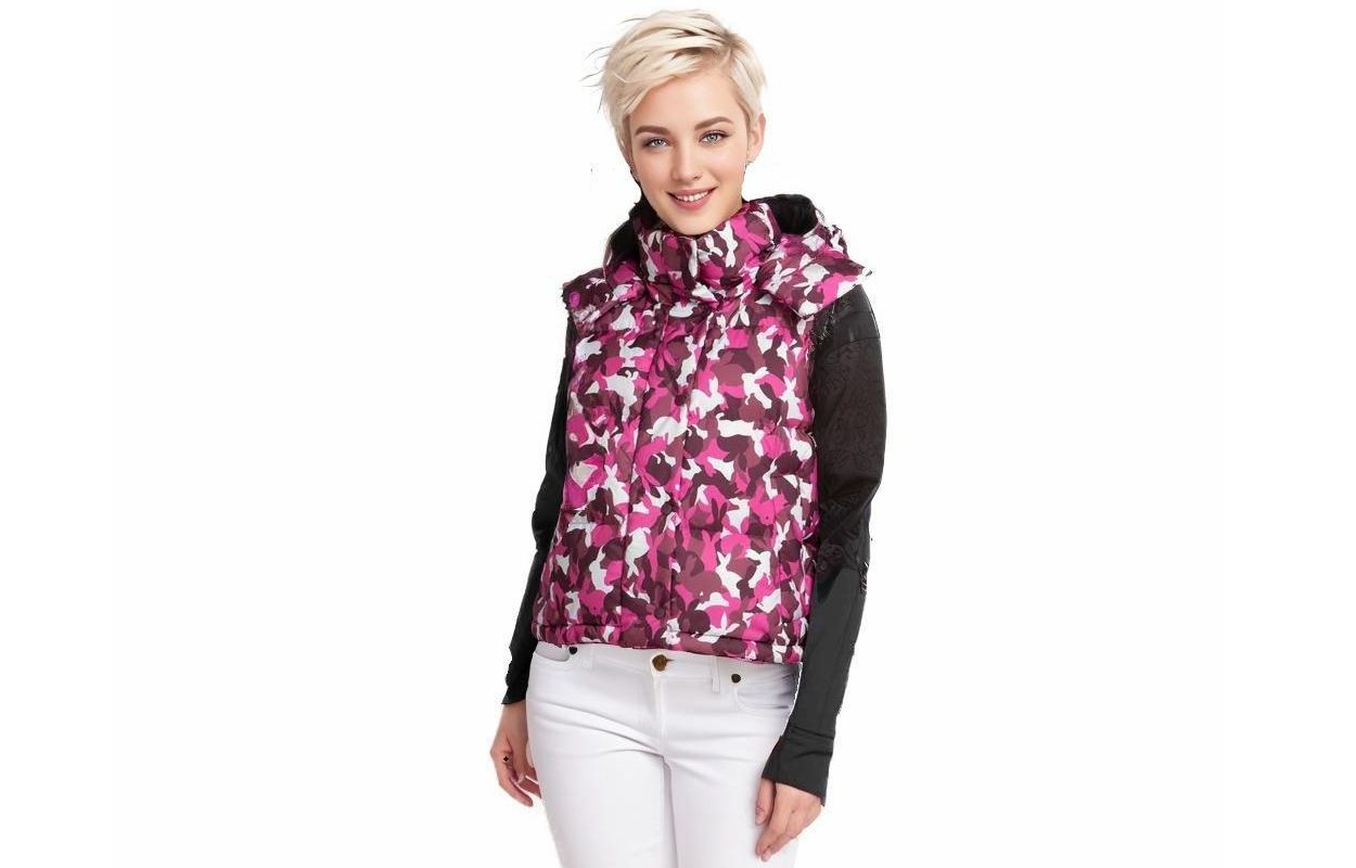 (Women) Lululemon Pink Camo Wunder Puff Glyde™ Down Vest LW4BZRS