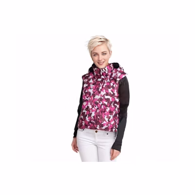 (Women) Lululemon Pink Camo Wunder Puff Glyde™ Down Vest LW4BZRS