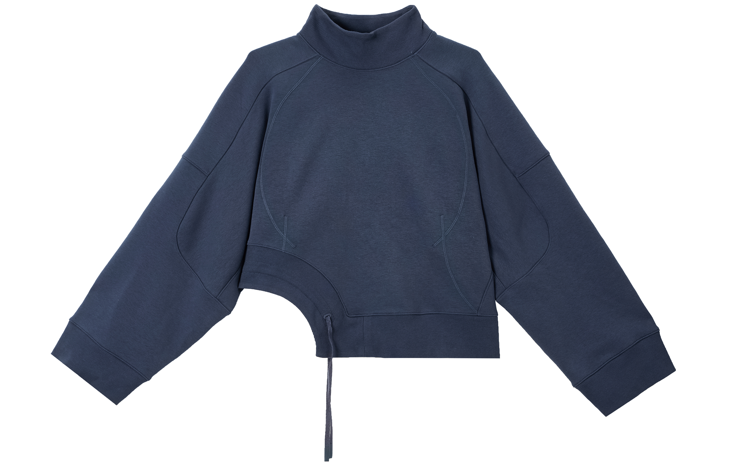 (Women) Lululemon Plush Fleece Curved Hem Pullover Asymmetrical Long Sleeve Sweatshirt LW3HOIS