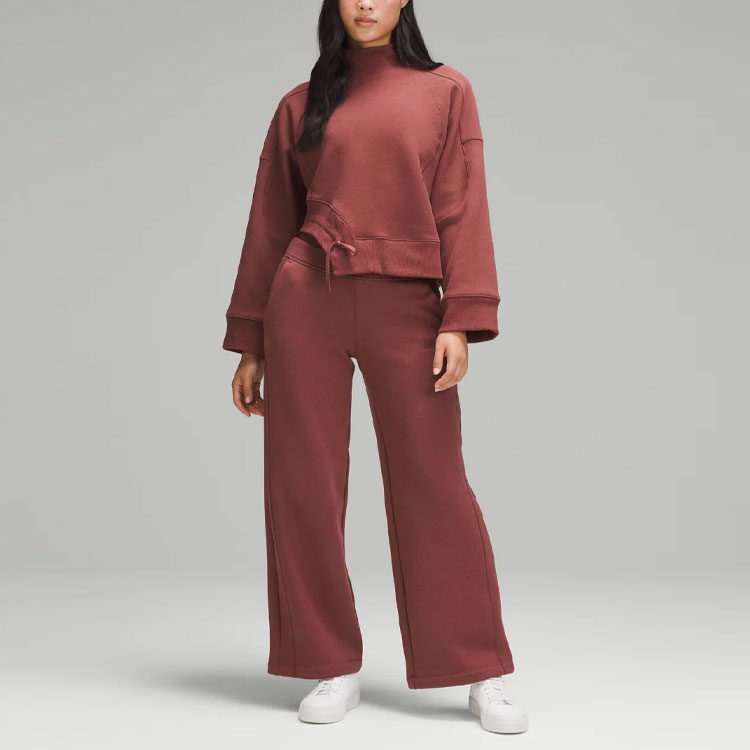 Lookbook (W) ルルレモン プラッシュフリース カーブヘム アシンメトリー 長袖スウェット LW3HOIS