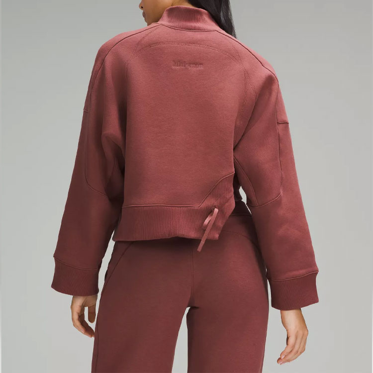 Shop (W) ルルレモン プラッシュフリース カーブヘム アシンメトリー 長袖スウェット LW3HOIS