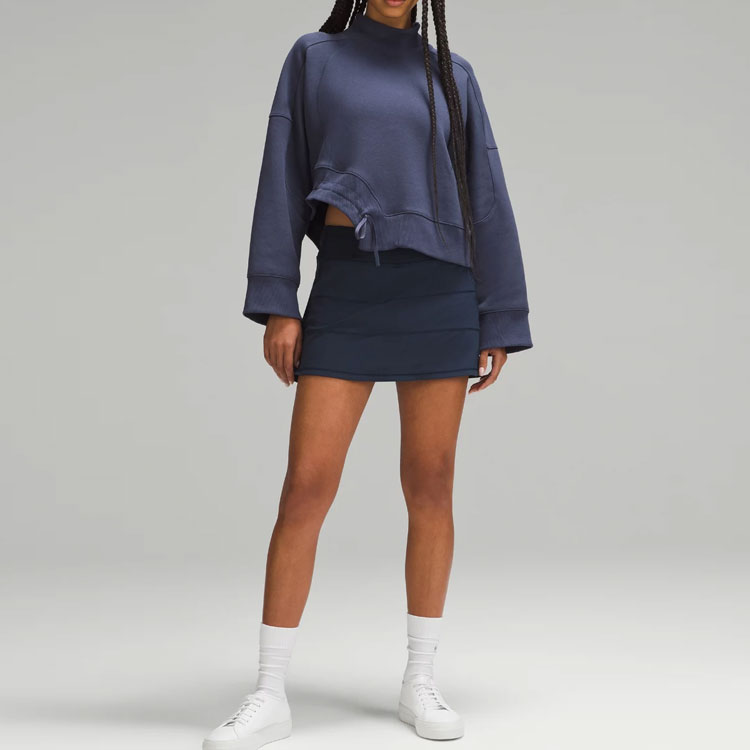 Details for (W) ルルレモン プラッシュフリース カーブヘム アシンメトリー 長袖スウェット LW3HOIS