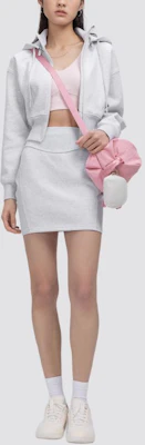 (W) Lululemon绒毛连帽可拆卸夹克 浅灰色 LW3IWKS Lookbook (W) Lululemon绒毛连帽可拆卸夹克 浅灰色 LW3IWKS