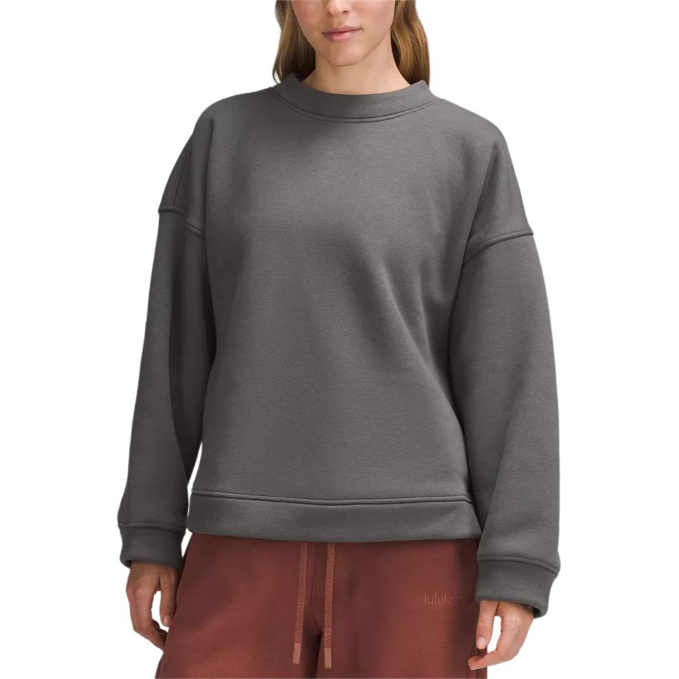 (Women) Lululemon Plush Fleece Oversized Pullover Soft Long-Sleeve Sweatshirt LW3IE6S
