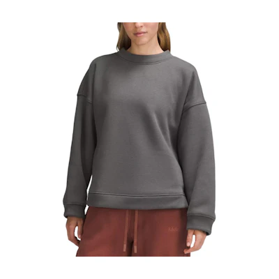 (Women) Lululemon Plush Fleece Oversized Pullover Soft Long-Sleeve Sweatshirt LW3IE6S