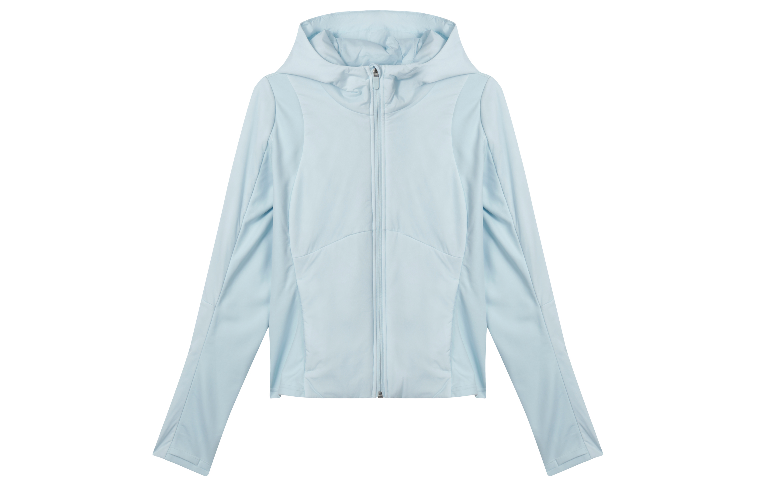 (Women) Lululemon Push Your Pace Glyde™ Fabric Cropped Zip Hoodie Jacket LW4BZFS