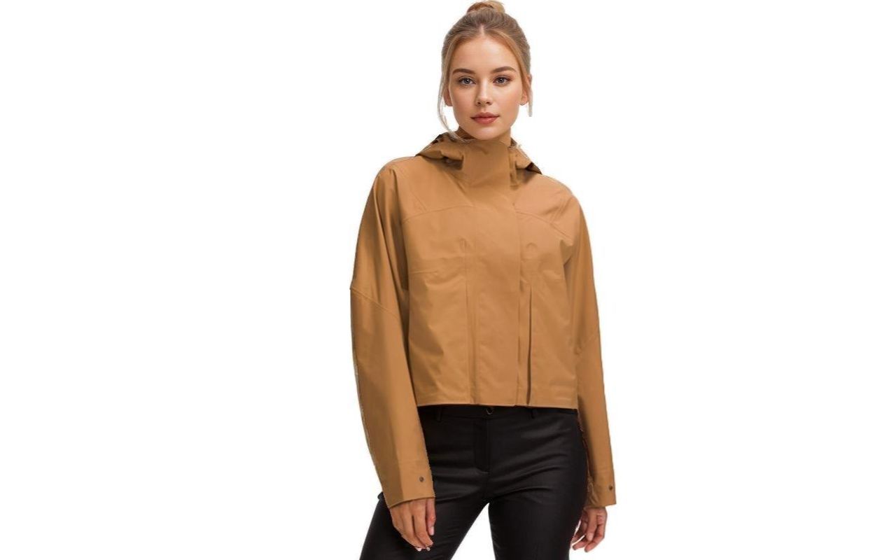 (Women) Lululemon Rain Chaser Glyde Loose-Fit Pocketed Hooded Jacket LW4BFRS