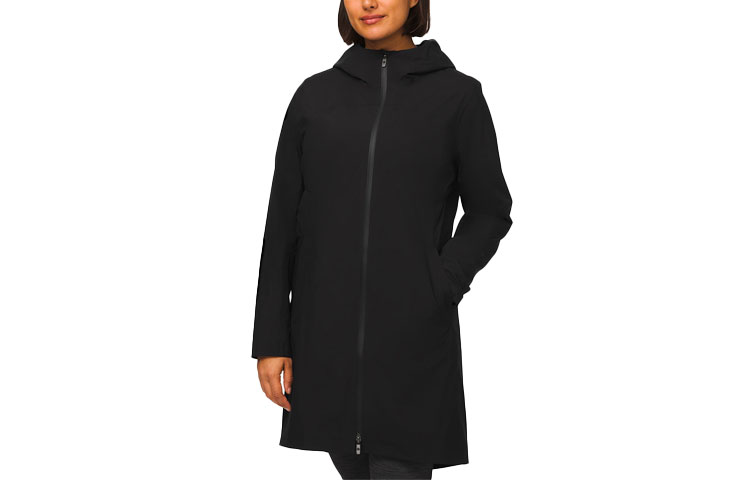 (Women) lululemon Rain Rebel Solid Waterproof Long Hooded Jacket LW4BDFS