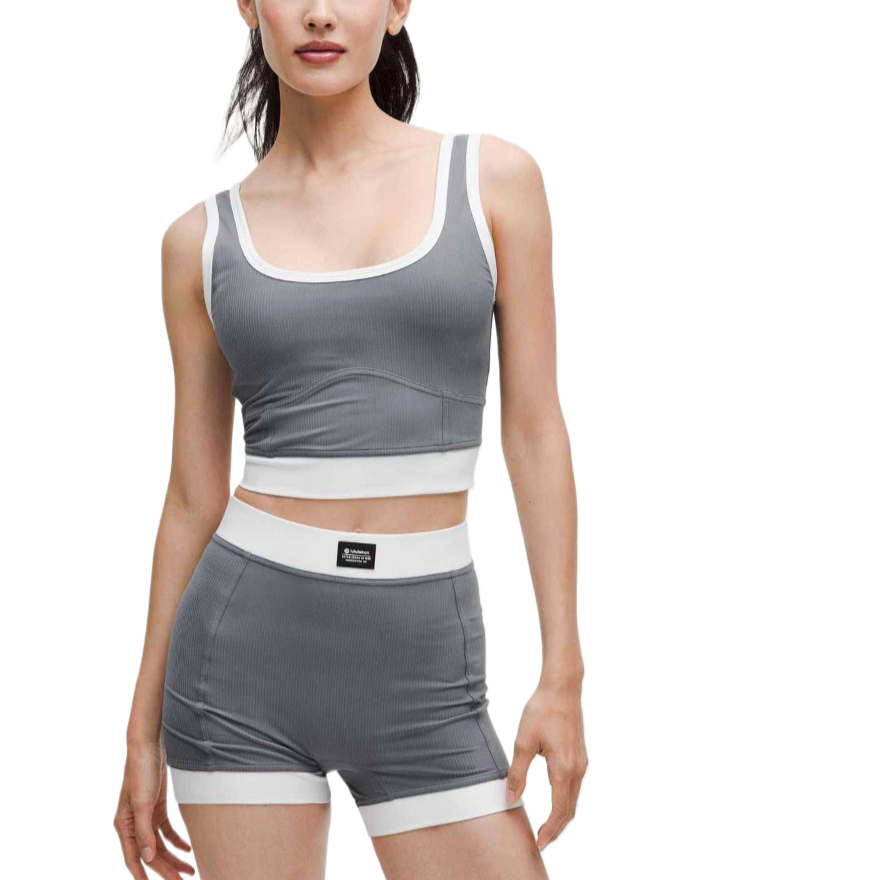 (Women) Lululemon Ribbed Nulu Sleeveless Breathable Sports Tank Top LW1FSPS