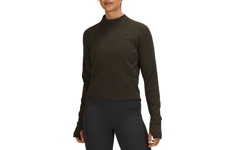 Order (W) Lululemon Rulu™面料纯色半高领修身长袖毛衣 LW3FA8S