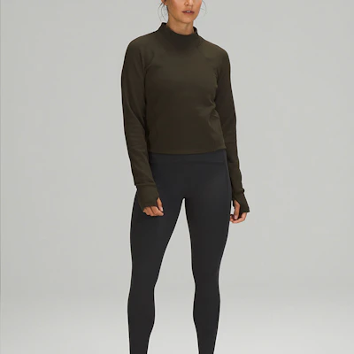 (W) Lululemon Rulu™面料纯色半高领修身长袖毛衣 LW3FA8S Lookbook (W) Lululemon Rulu™面料纯色半高领修身长袖毛衣 LW3FA8S