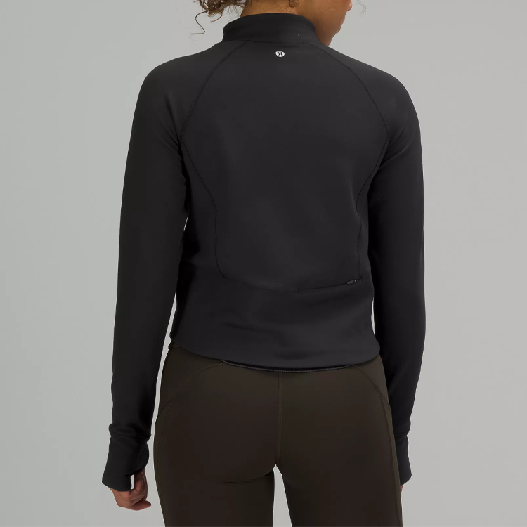 Cheap (W) Lululemon Rulu™面料纯色半高领修身长袖毛衣 LW3FA8S