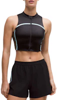 (Women) Lululemon Satin Shine Luxtreme Medium-Support Zip Running Tank Top LW1FT8S (Women) Lululemon Satin Shine Luxtreme Medium-Support Zip Running Tank Top LW1FT8S