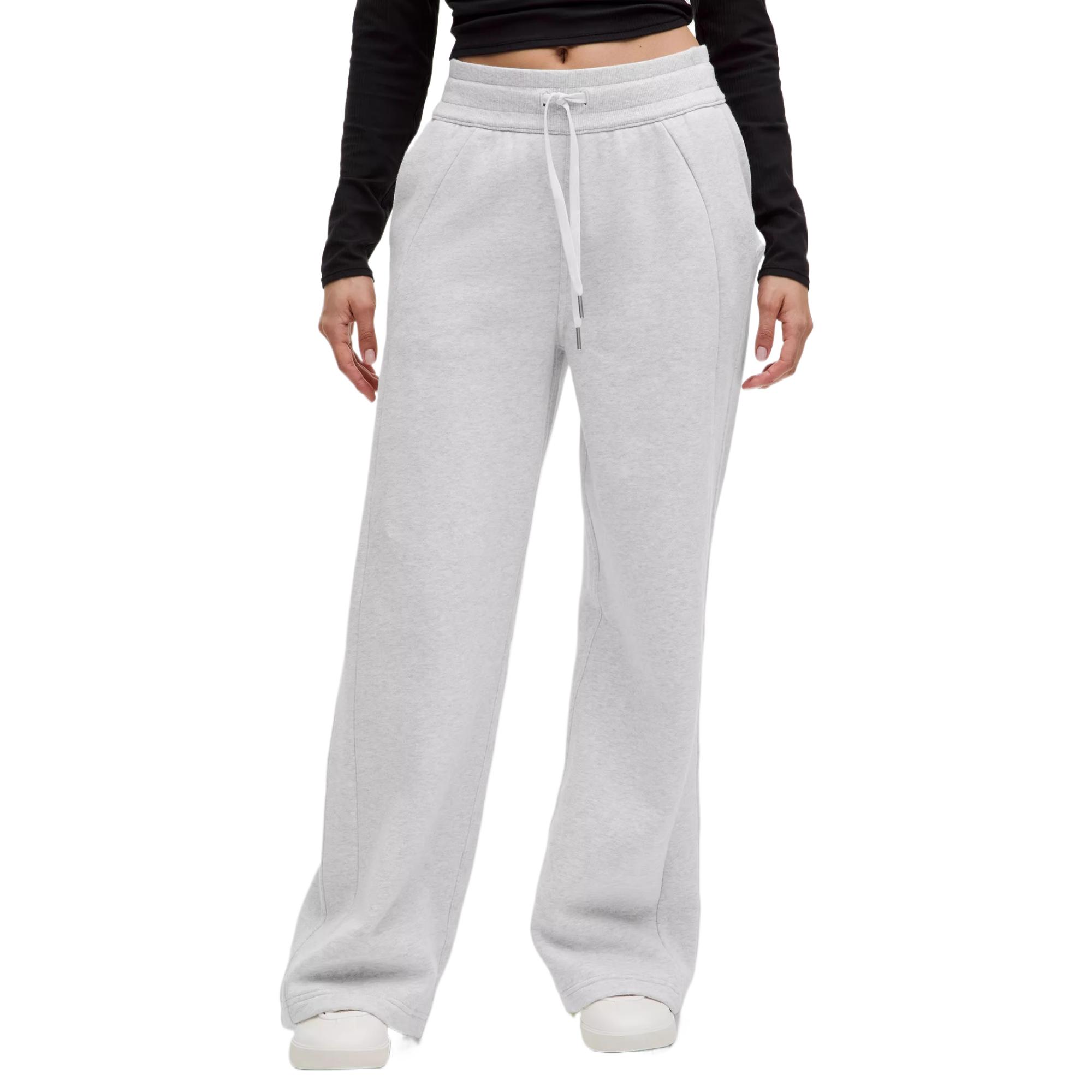 Shop (W) Lululemon Scuba Jogger Nyaman Ringan & Bernapas - Heathered Light Grey LW5GX9A
