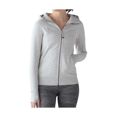 (Women) Lululemon Scuba Solid Color Casual Hoodie Long-Sleeve Jacket LW4AFPS