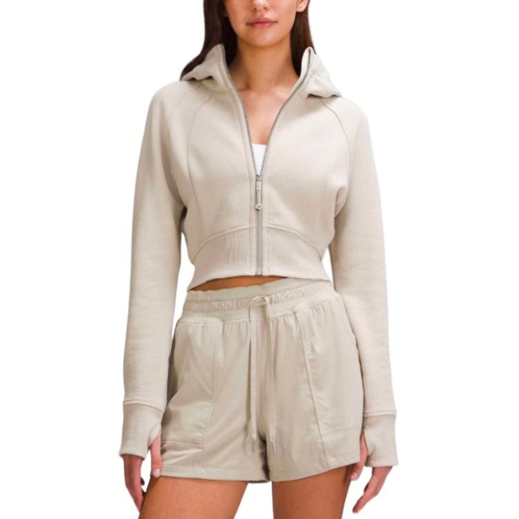 (Women) Lululemon Scuba  Zip-Up Hoodie Jacket Short Casual Sports Outdoor Wear. LW3GEOS