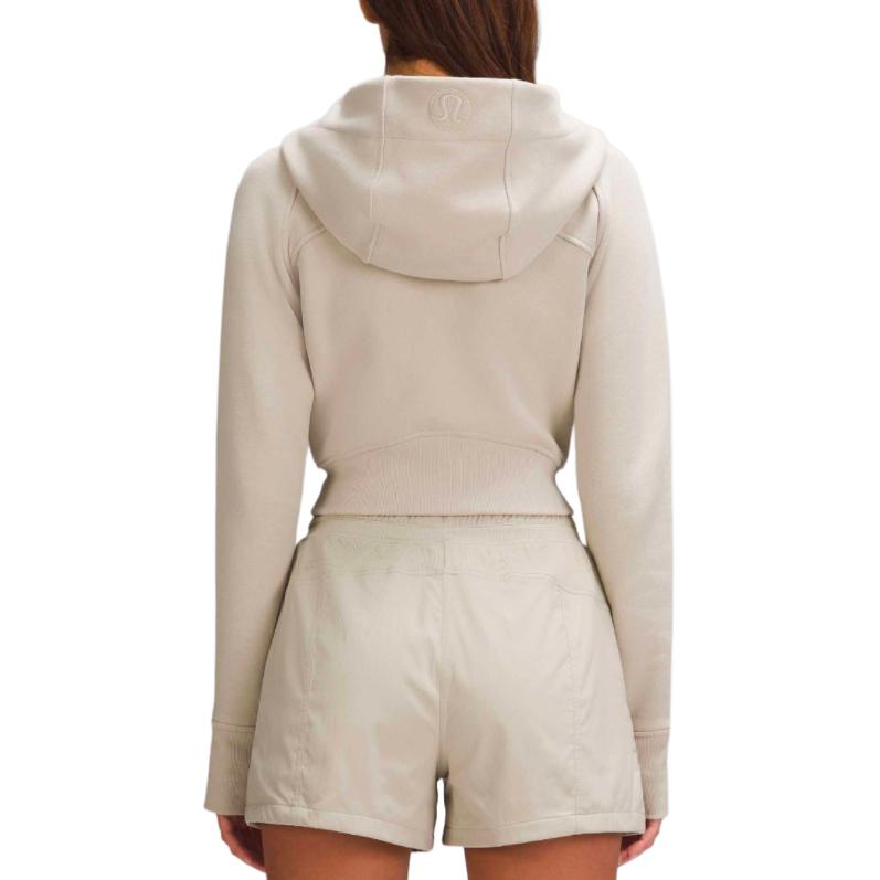 Lookbook (W) Lululemon Scuba连帽短款拉链运动休闲外套夹克女款户外穿搭。 LW3GEOS