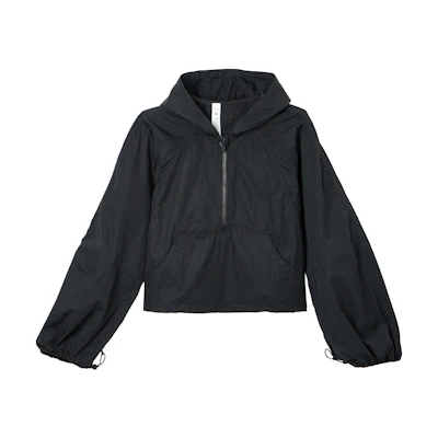 (Women) Lululemon Scuba Cropped Anorak Waterproof Hooded Jacket LW4BQFS