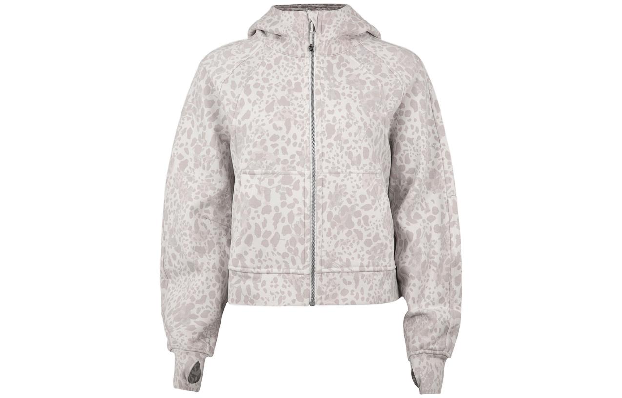 (Women) Lululemon Scuba Full-Zip Camo Print Hoodie Jacket LW3GBSS
