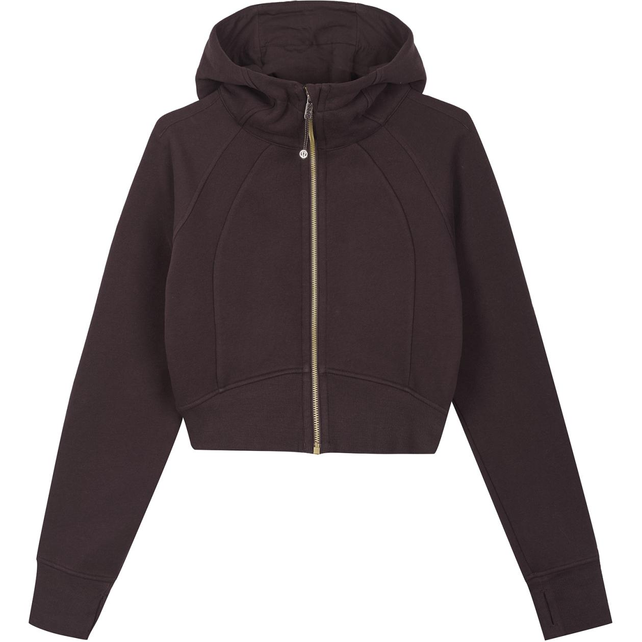 (Women) Lululemon Scuba Full-Zip Cropped Hoodie Casual Jacket LW3HKJS