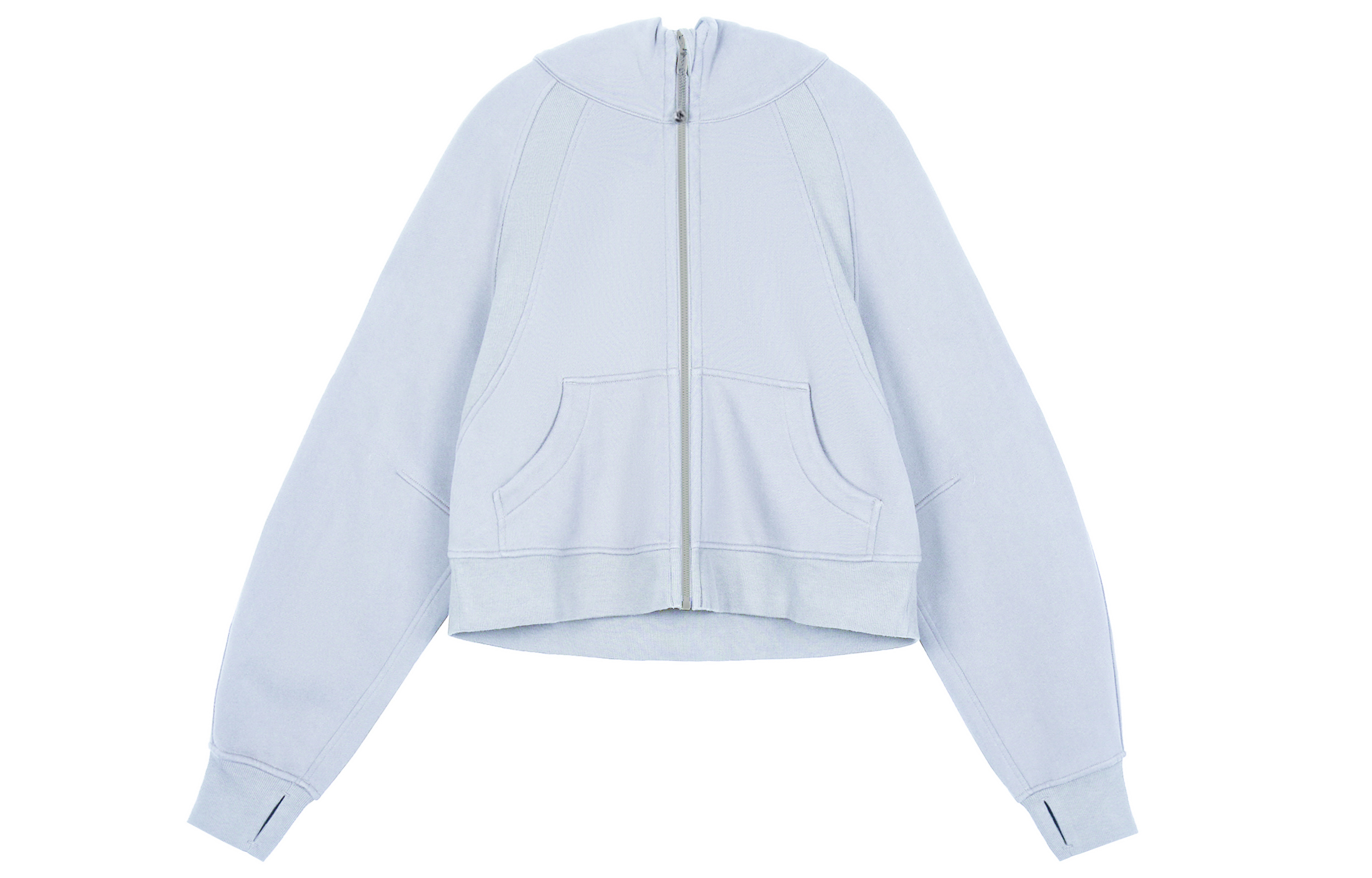 (Women) Lululemon Scuba Full-Zip Oversized Hoodie Gold/Silver/Monochrome LW3HKKS-重复
