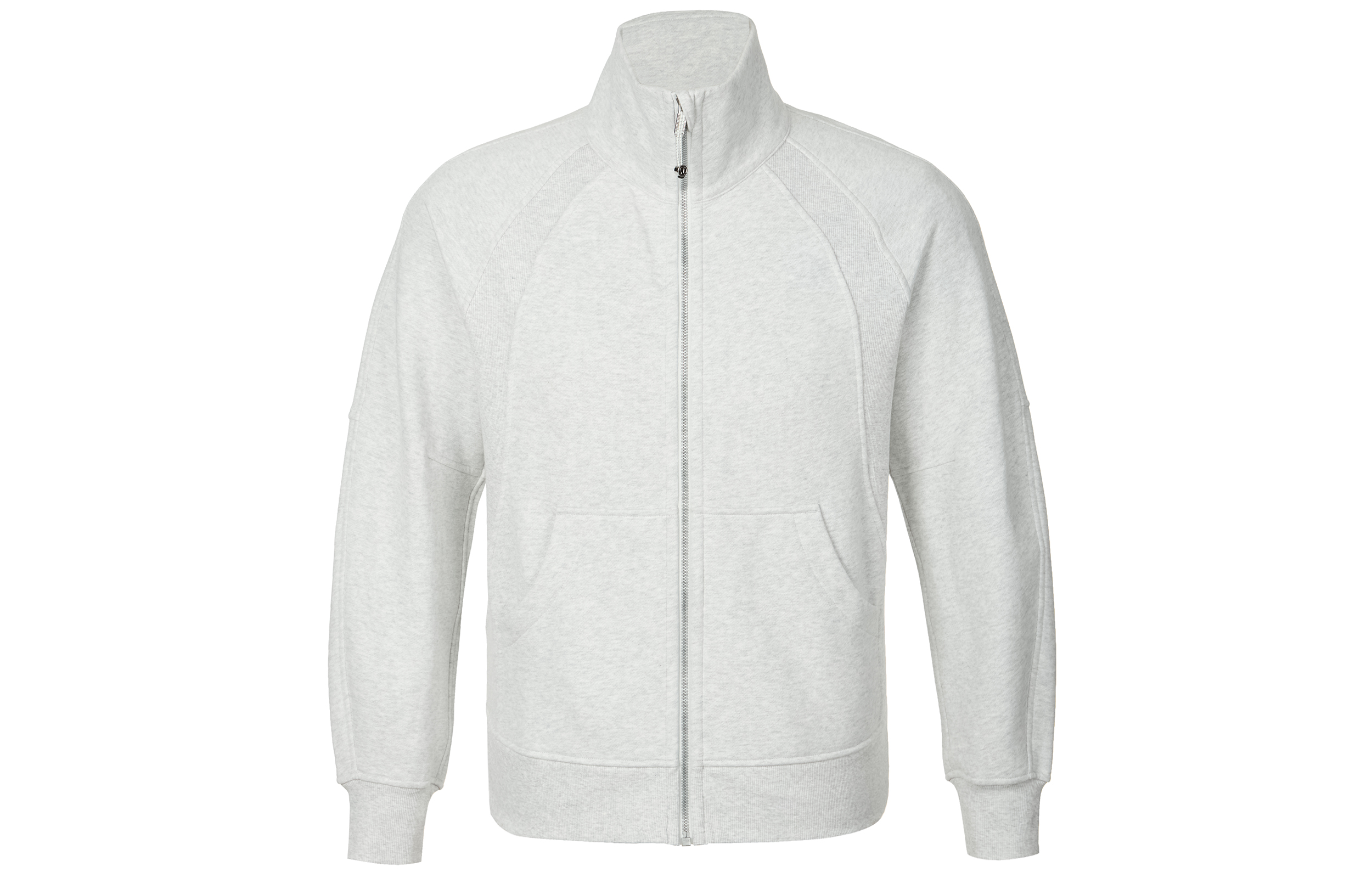 (Women) Lululemon Scuba Funnel-Neck Full Zip Jacket Light Heather Grey LW3IJ3S