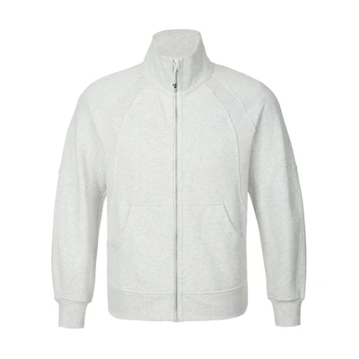 (Women) Lululemon Scuba Funnel-Neck Full Zip Jacket Light Heather Grey LW3IJ3S