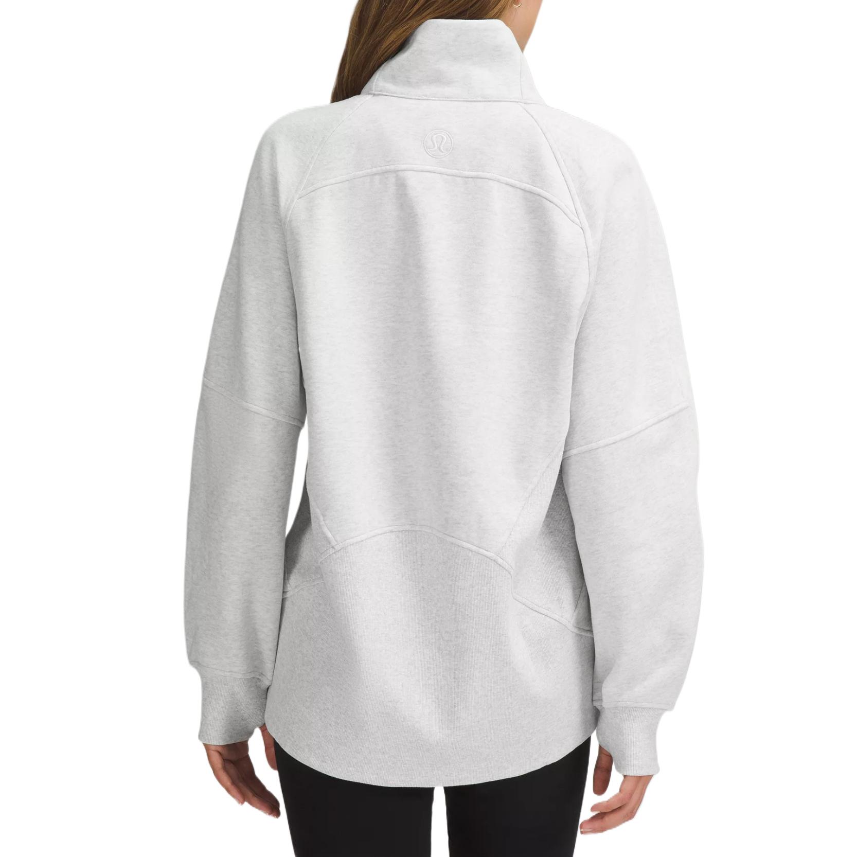 (Women) Lululemon Scuba Funnel-Neck Full Zip Jacket Light Heather Grey LW3IJ3S 圖 3