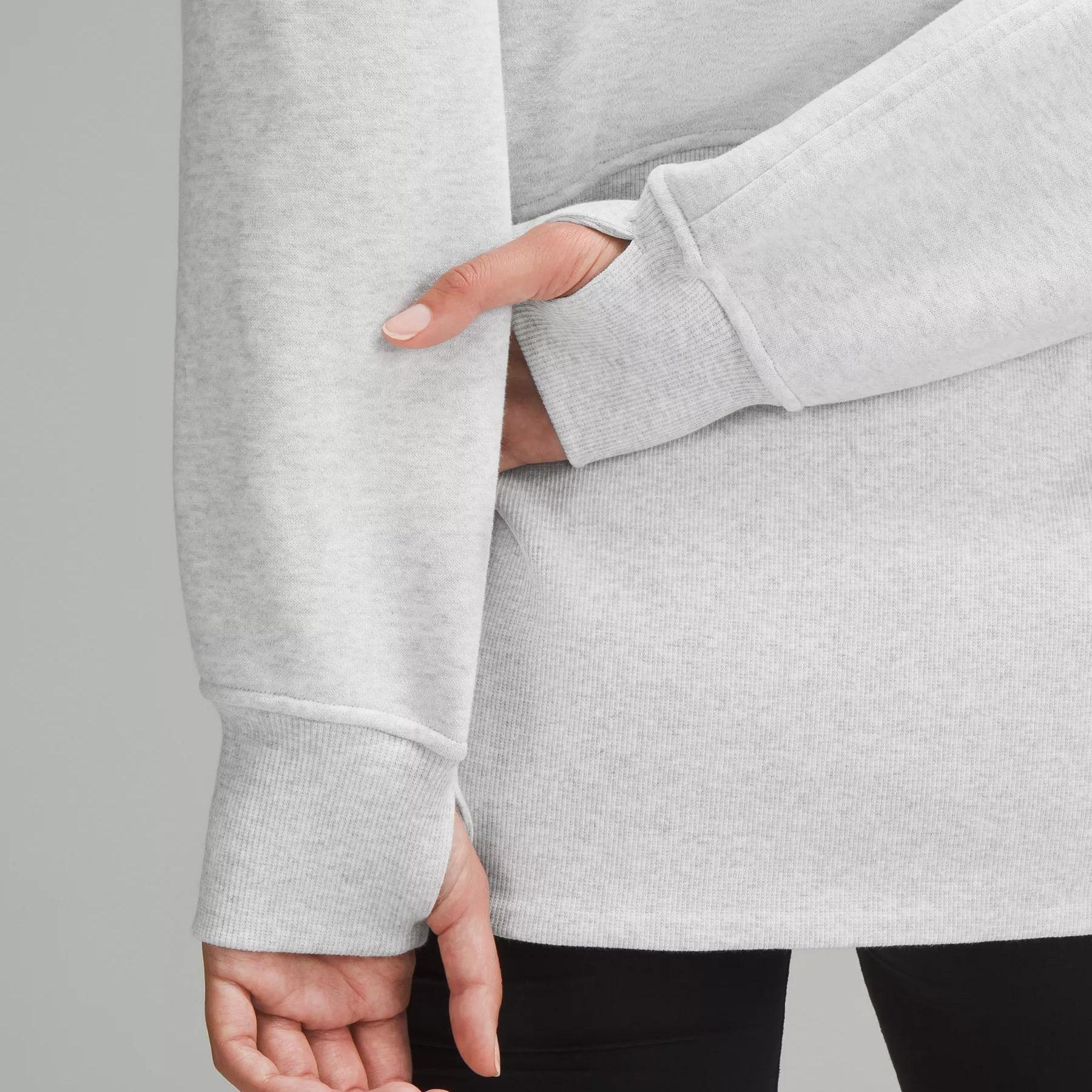 (Women) Lululemon Scuba Funnel-Neck Full Zip Jacket Light Heather Grey LW3IJ3S 圖 5