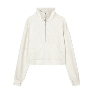 (Women) Lululemon Scuba Funnel Neck Loose Fit Half-Zip Pullover Sweatshirt LW3HYXS