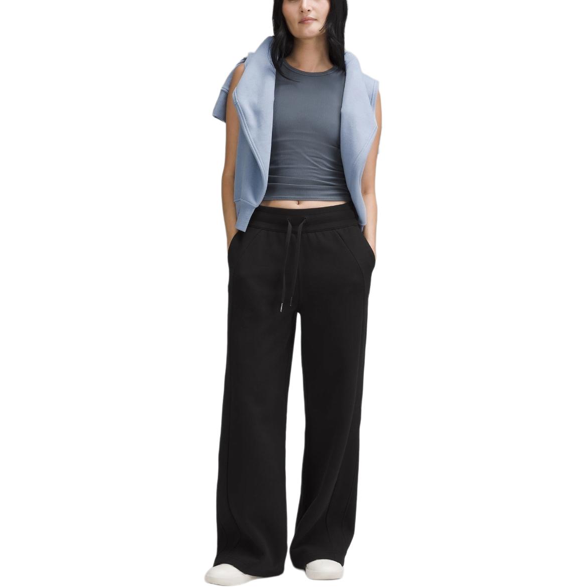 Order (W) 룰루레몬 스쿠버 FW24 솔리드 컬러 미드 라이즈 와이드 팬츠. LW5GWMA