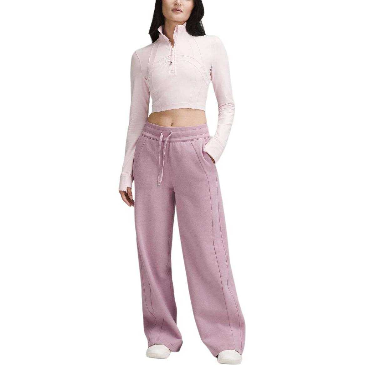 Sizing (W) 룰루레몬 스쿠버 FW24 솔리드 컬러 미드 라이즈 와이드 팬츠. LW5GWMA