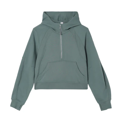 (Women) Lululemon Scuba FW24 Oversized Half-Zip Hoodie Women’s Teal Trend LW3IQTS
