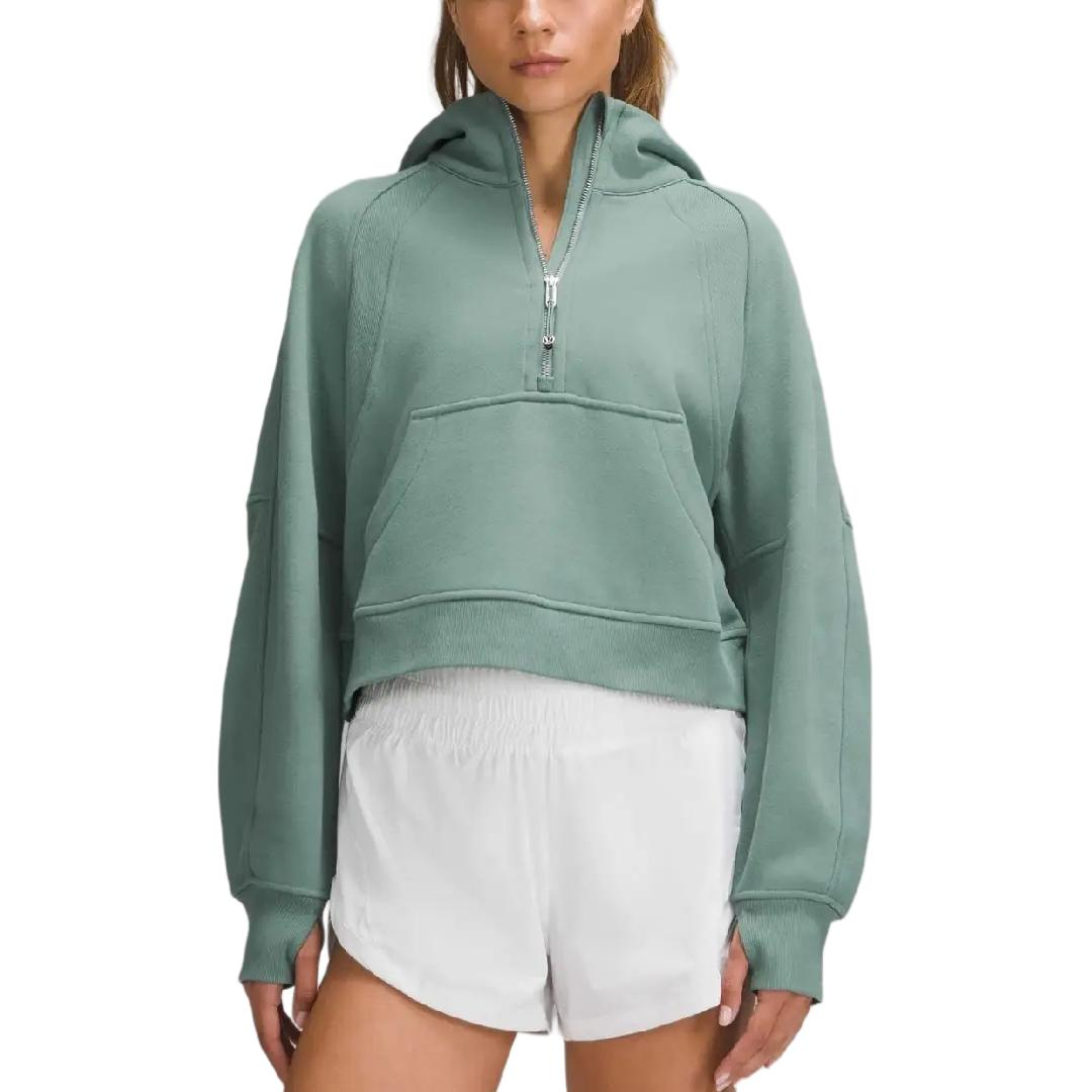 (Women) Lululemon Scuba FW24 Oversized Half-Zip Hoodie Women’s Teal Trend LW3IQTS 圖 5