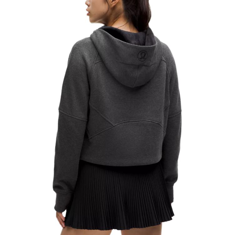 Sizing (W) Lululemon Sudadera Scuba Half-Zip Casual Color Sólido Diseño Corto. LW3EVFS