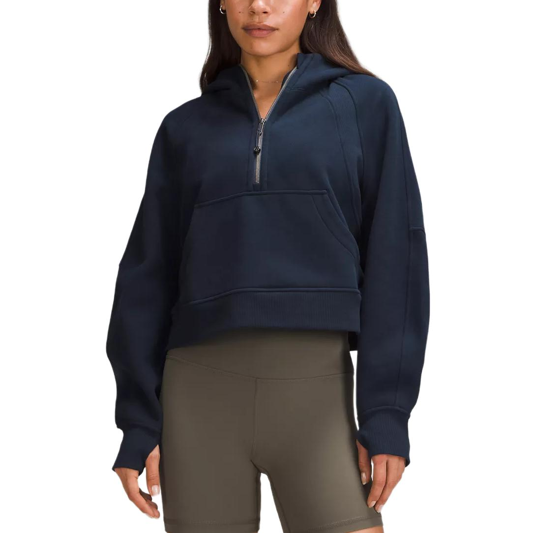 (Women) Lululemon Scuba Half-Zip Loose Fleece Pullover Hoodie LW3IG3S