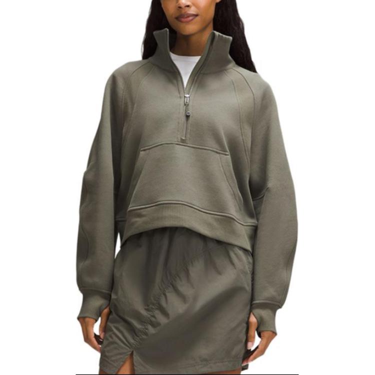 (Women) Lululemon Scuba Half-Zip Pullover  Sweatshirt - Soft, Warm, Relaxed Fit. LW3HW0S 圖 3