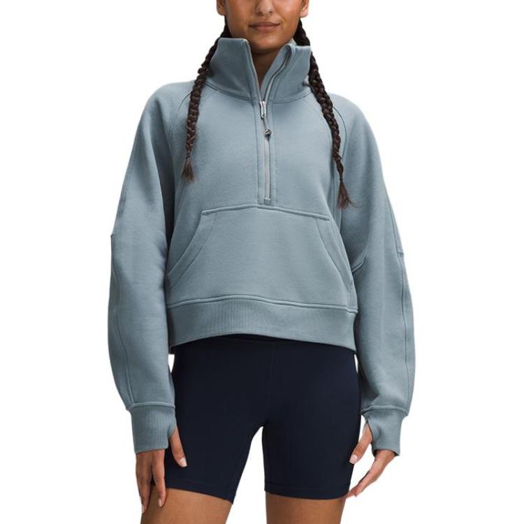 (Women) Lululemon Scuba Half-Zip Pullover  Sweatshirt - Soft, Warm, Relaxed Fit. LW3HW0S 圖 4