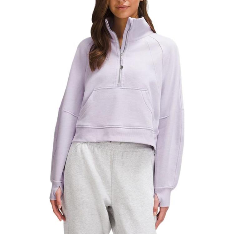 (Women) Lululemon Scuba Half-Zip Pullover  Sweatshirt - Soft, Warm, Relaxed Fit. LW3HW0S 圖 5