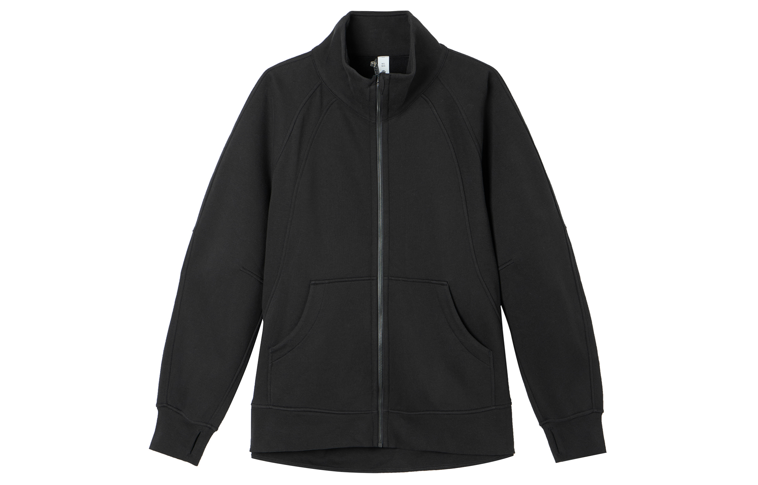 (Women) Lululemon Scuba High-Neck Long Sleeve Jacket Women’s Black Casual Stylish LW3IJ2S